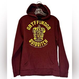 Harry‎ Potter Gryffindor Quidditch Hogwarts School Hooded Sweater Pullover Small